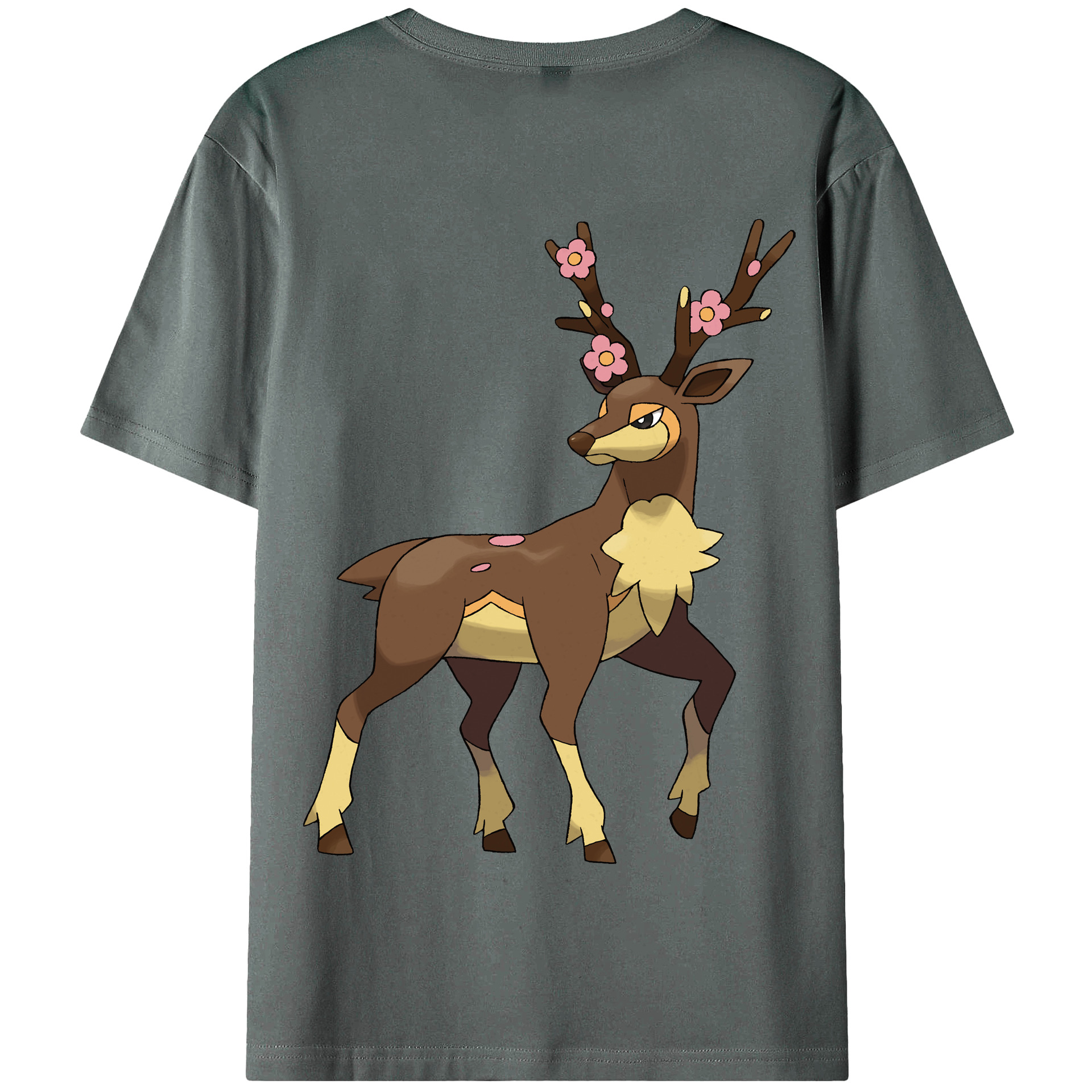（画像用） ポケットモンスター Pokémon 綿100％半袖Tシャツ（背面プリント）